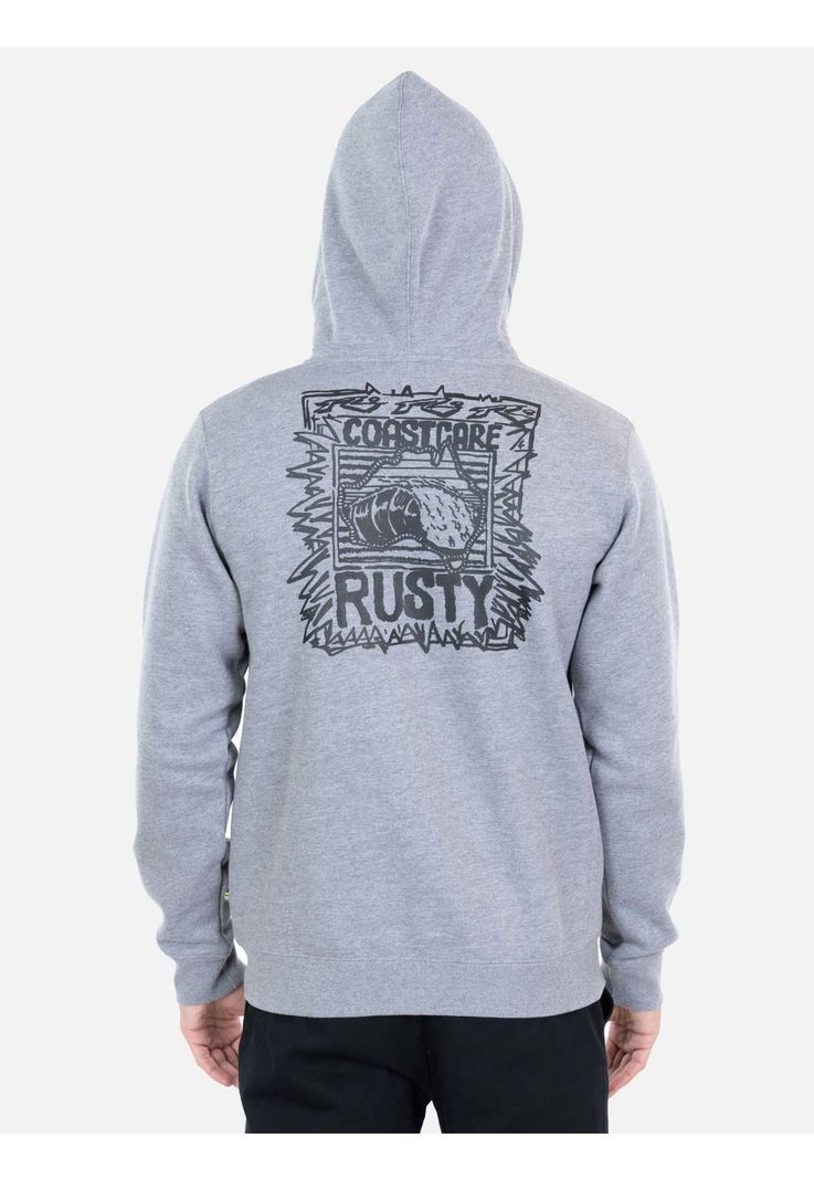 Poleron Trek Gris Hombre Rusty-1