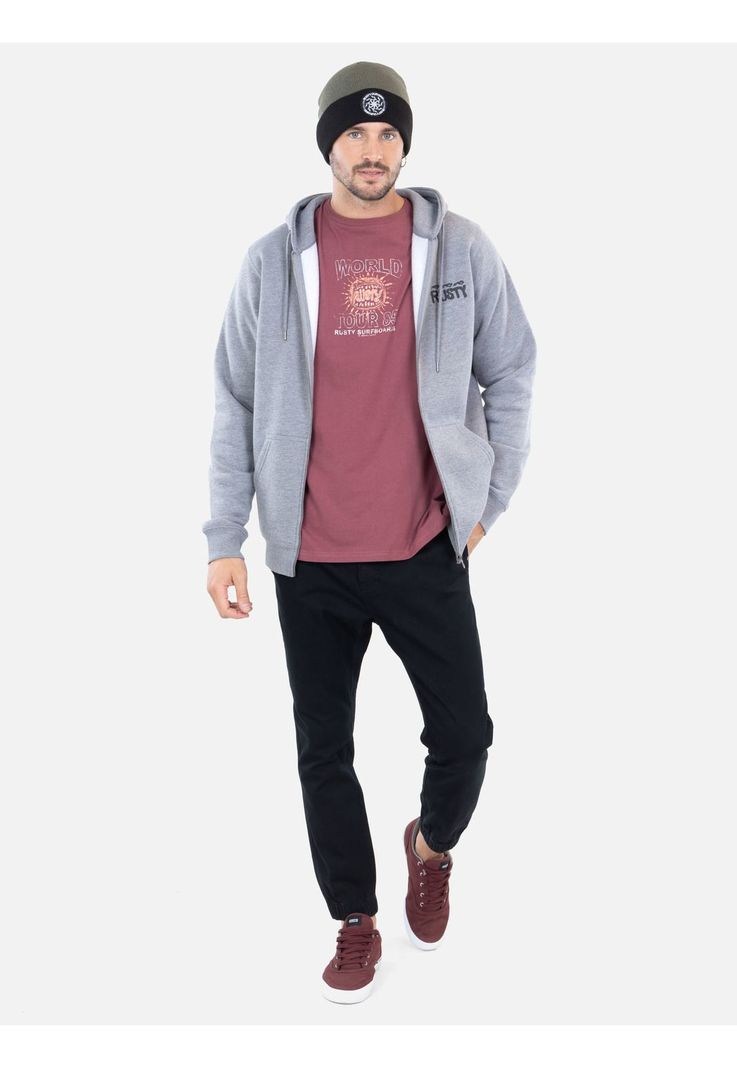 Poleron Trek Gris Hombre Rusty-3