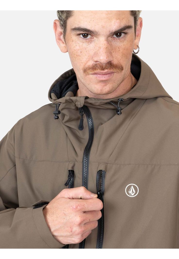 Cortaviento Rebel Café Hombre Volcom-2