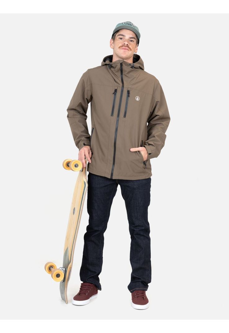 Cortaviento Rebel Café Hombre Volcom-3