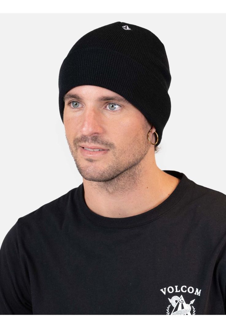Gorro Poppen Beanie Negro Hombre Volcom-1