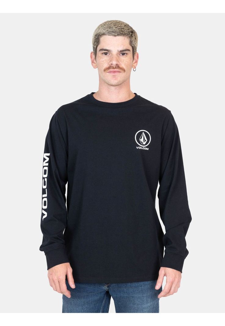 Polera ML CarveX Negro Hombre Volcom-0