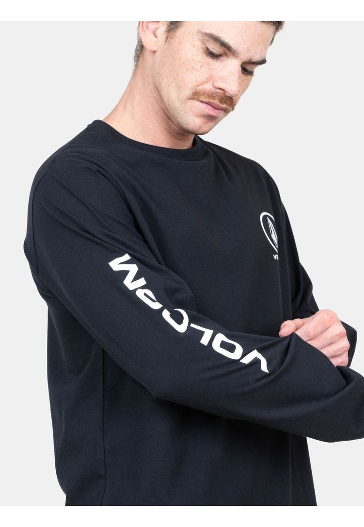 Polera ML CarveX Negro Hombre Volcom-2