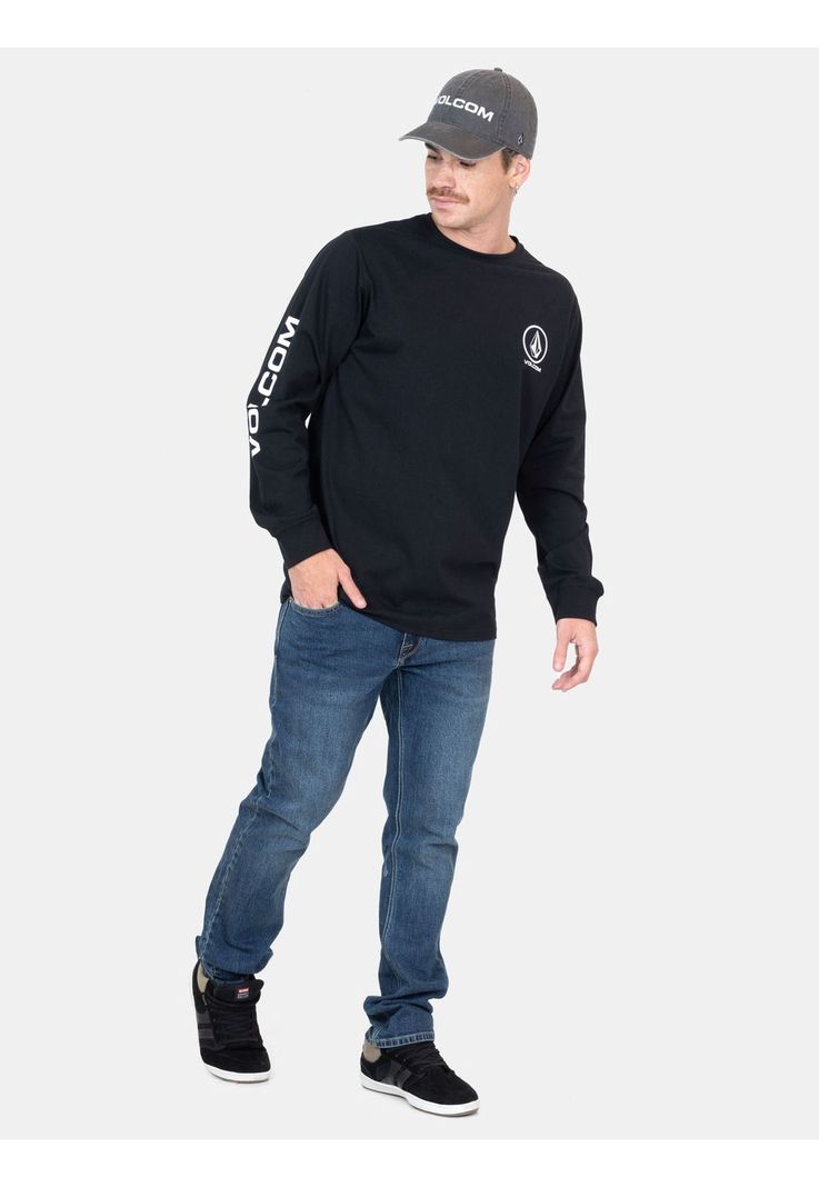 Polera ML CarveX Negro Hombre Volcom-3