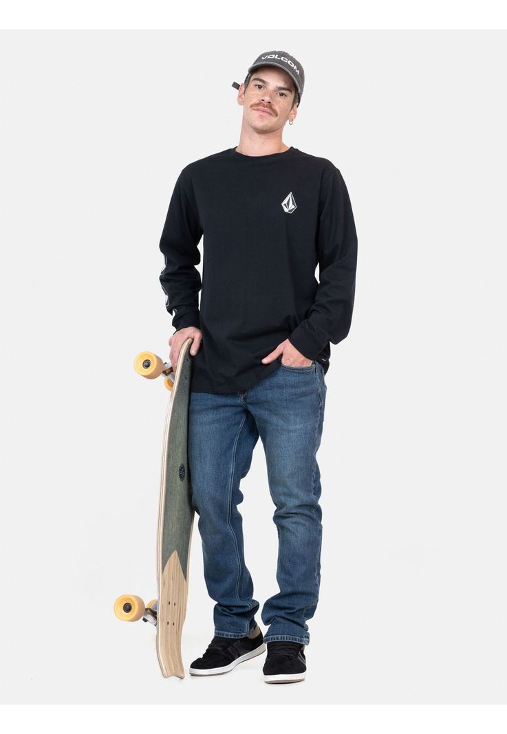 Polera ML Outstorm Negro Hombre Volcom-3