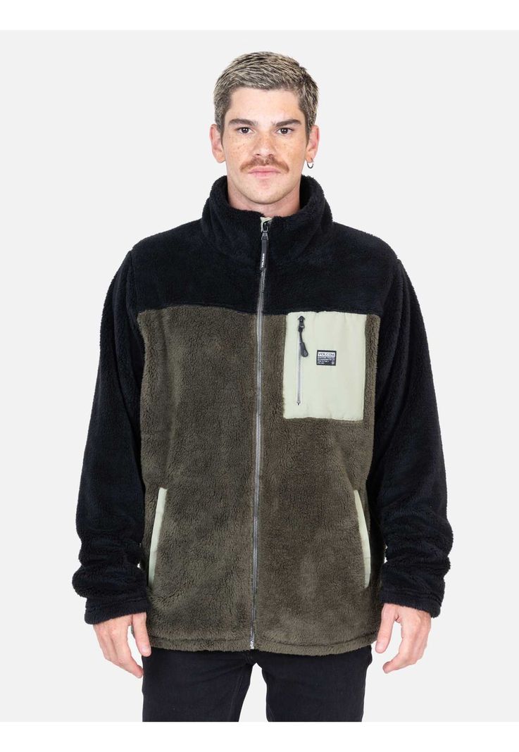 Poleron Bound Verde Hombre Volcom-0