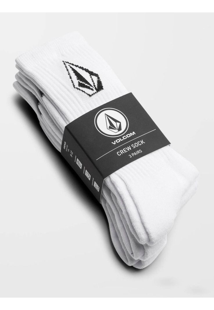 Calcetines Full Stone 3Pk Blanco Hombre Volcom-1