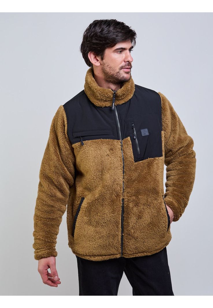 Poleron Chiporro Burnside Café Hombre Volcom