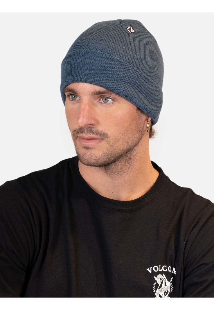 Gorro Poppen Beanie Azul Marino Hombre Volcom-1