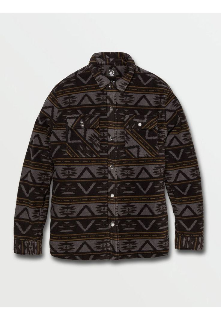 Camisa ML BOWERED FLEECE LS Hombre Multicolor Volcom-2