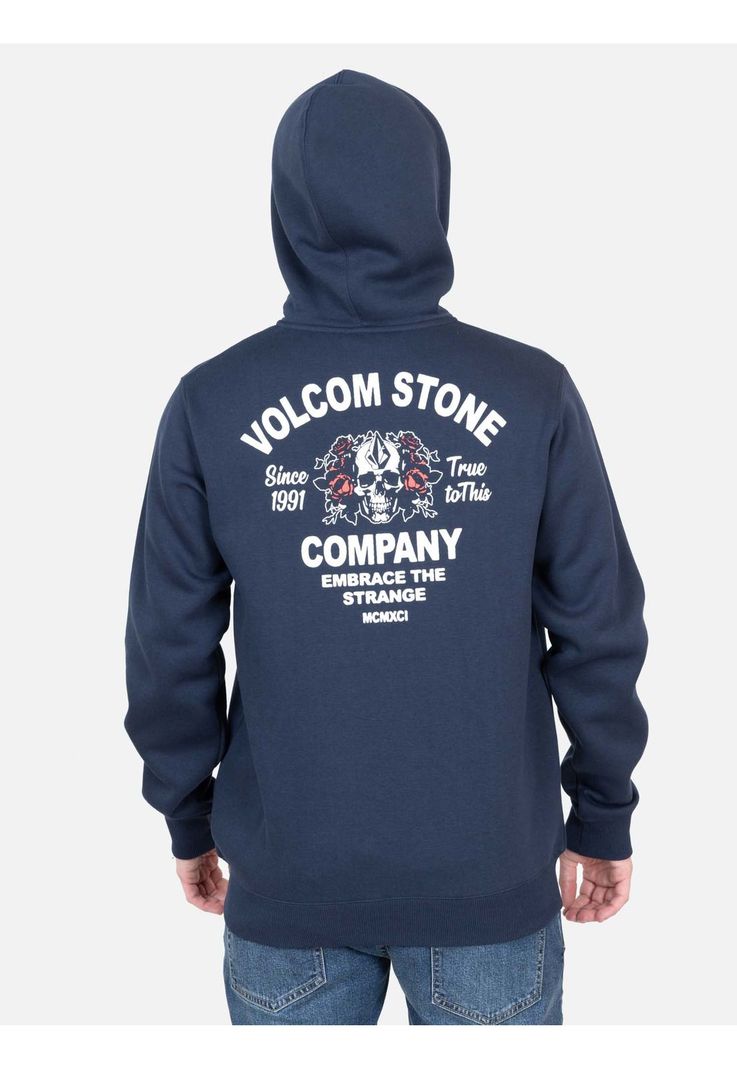 Poleron Warp Azul Marino Hombre Volcom-1