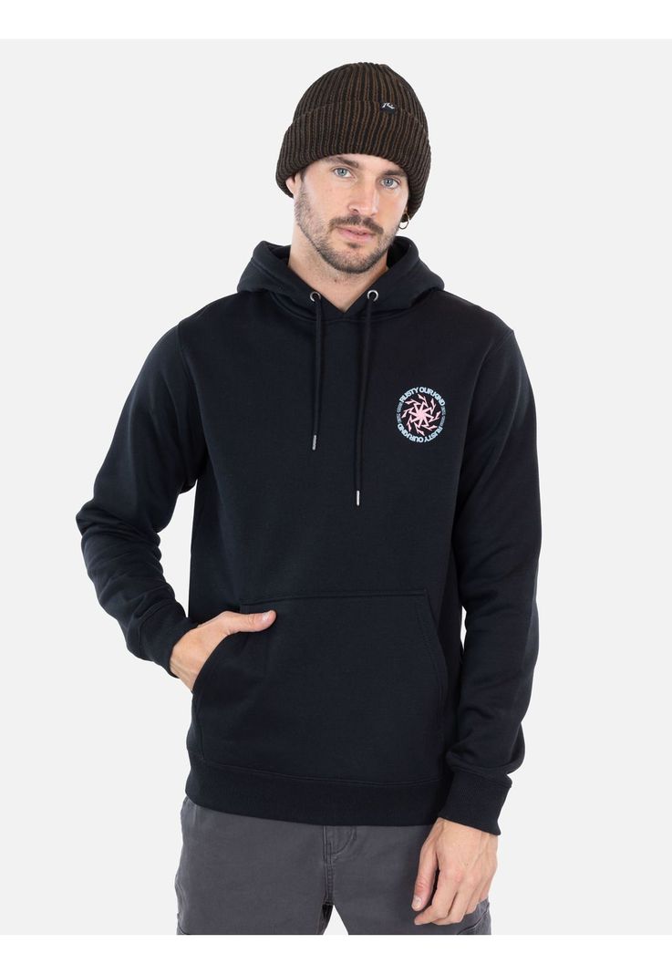 Poleron Surflux Negro Hombre Rusty-0