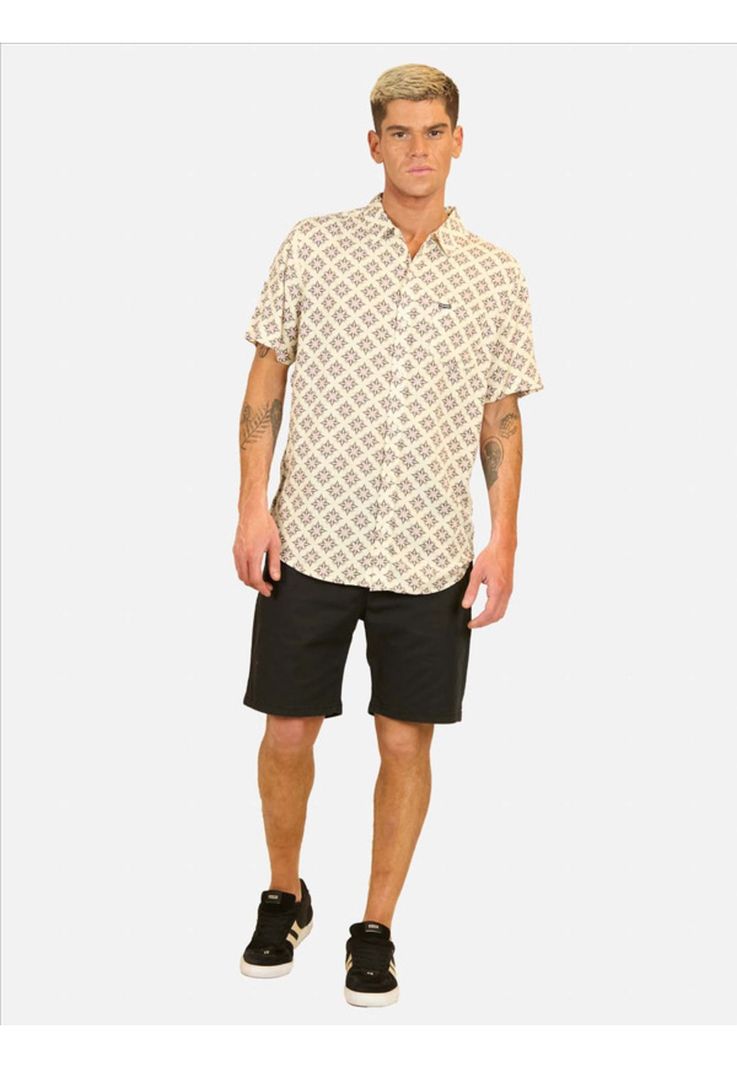 Camisa M/C Multicolor Hombre Volcom-3