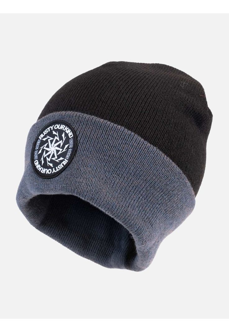 Gorro Rizo beanie Negro Hombre Rusty-0