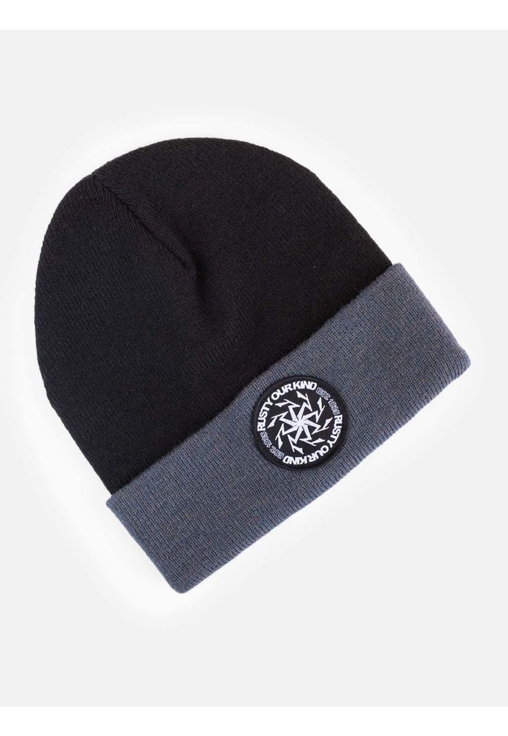 Gorro Rizo beanie Negro Hombre Rusty-2