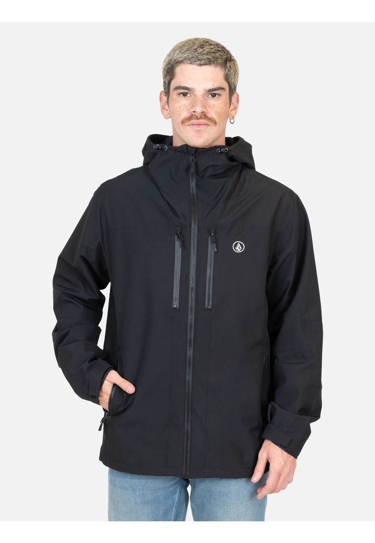 Cortaviento Rebel Negro Hombre Volcom-0