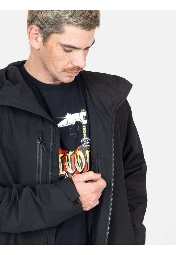 Cortaviento Rebel Negro Hombre Volcom-2