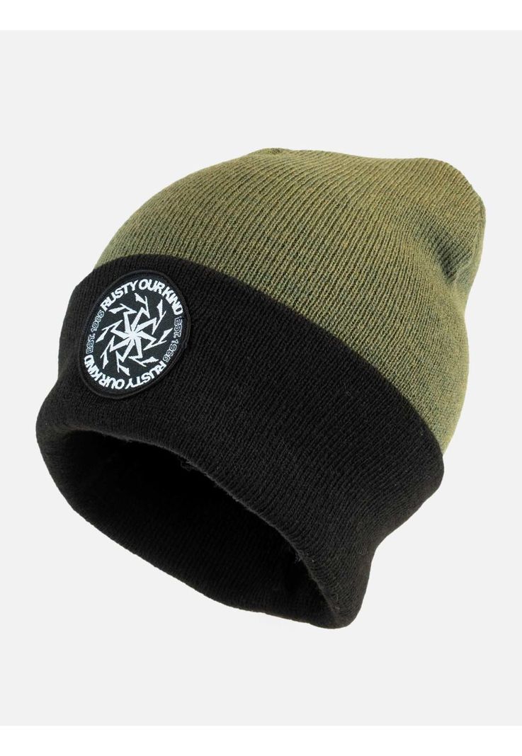 Gorro Rizo beanie Verde Hombre Rusty-0