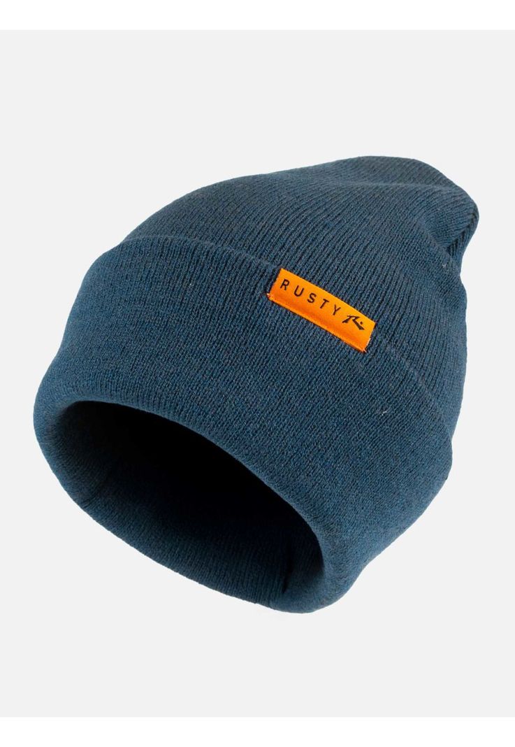 Gorro Solvo beanie Azul Marino Hombre Rusty-0