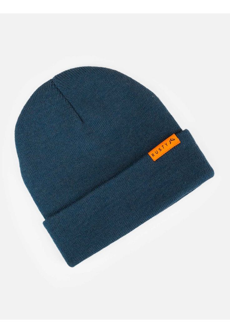 Gorro Solvo beanie Azul Marino Hombre Rusty-2
