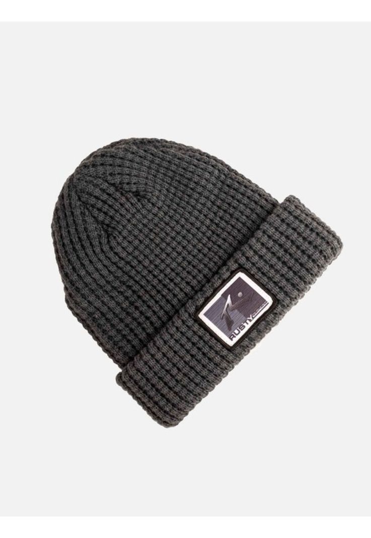Gorro TV SIGNAL BEANIE Hombre Gris Rusty-0