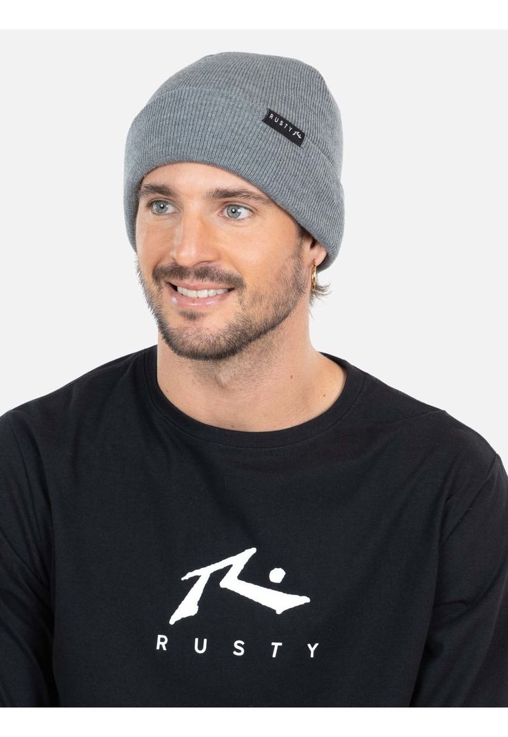 Gorro Solvo beanie Gris Hombre Rusty-1