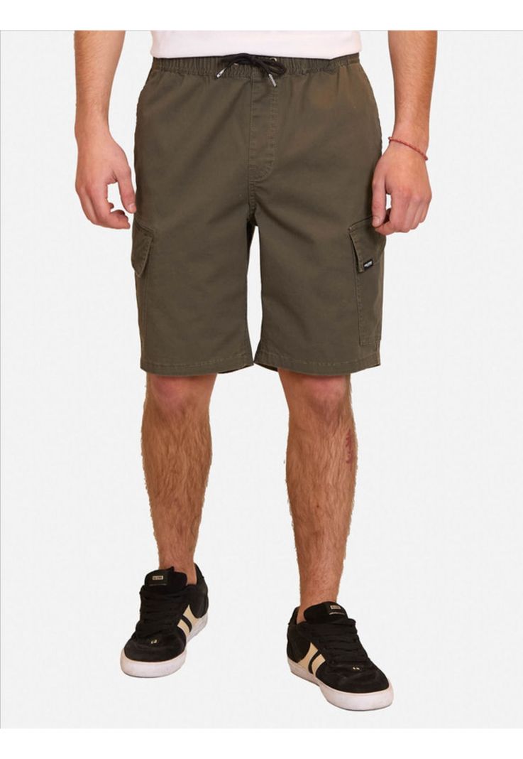 Bermuda Jogger Cargo Verde Hombre Volcom-0