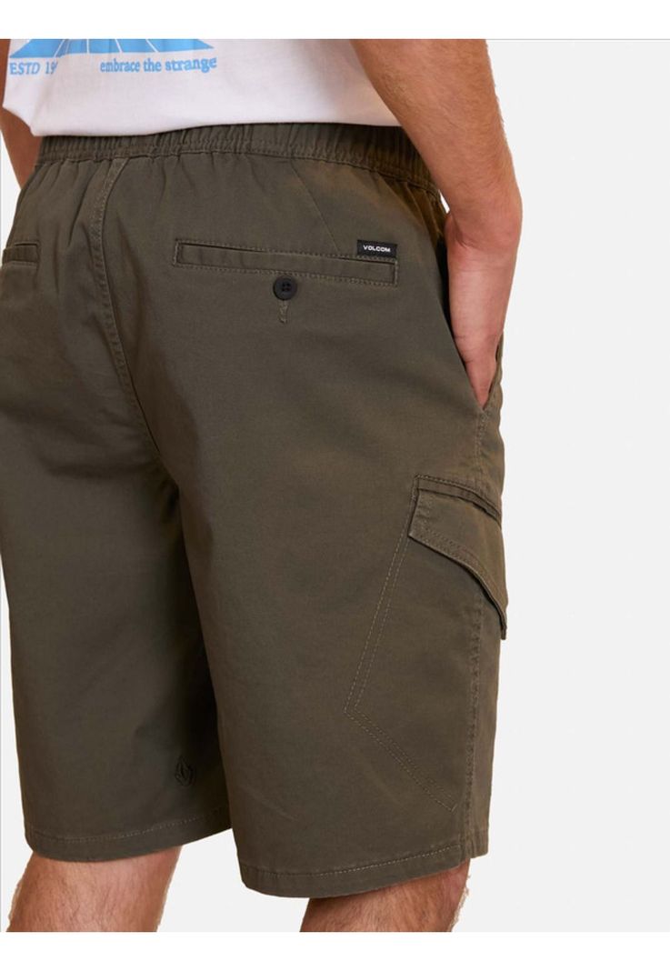 Bermuda Jogger Cargo Verde Hombre Volcom-2