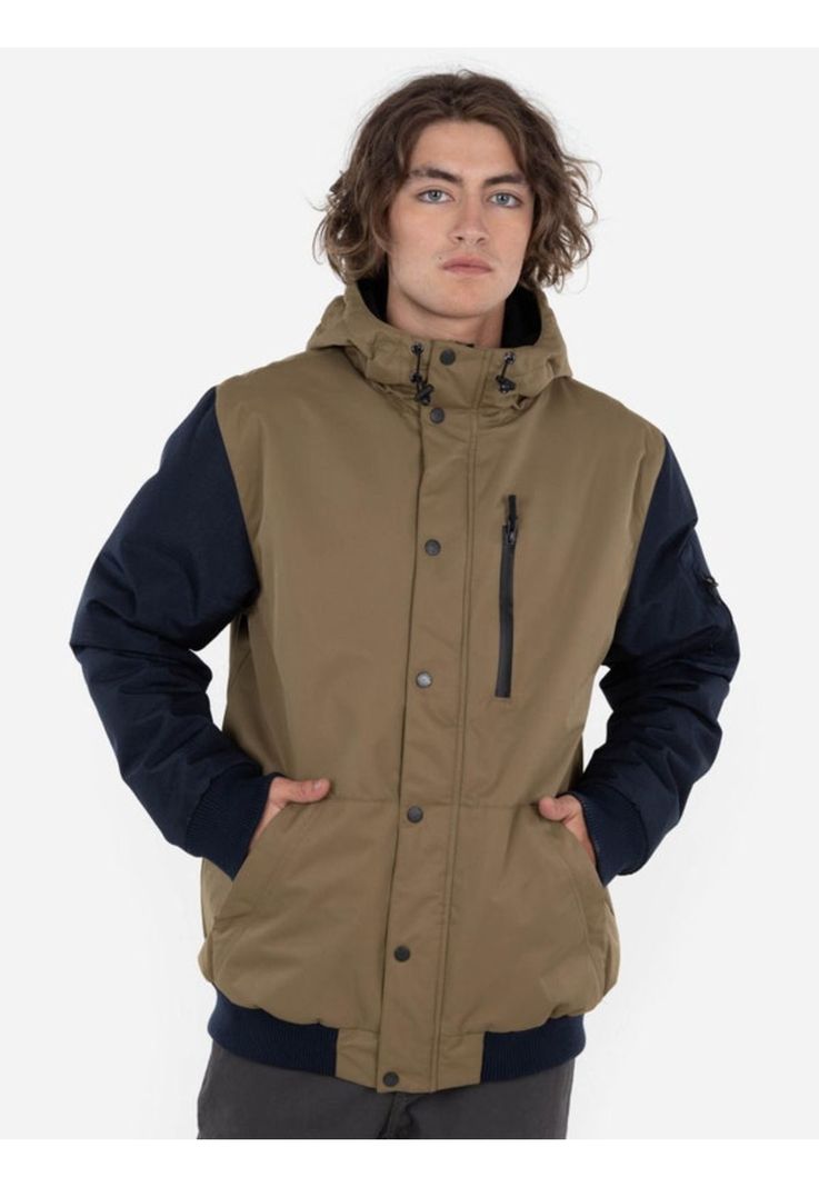 Chaqueta BROWN BOMBER Hombre Café Rusty-0