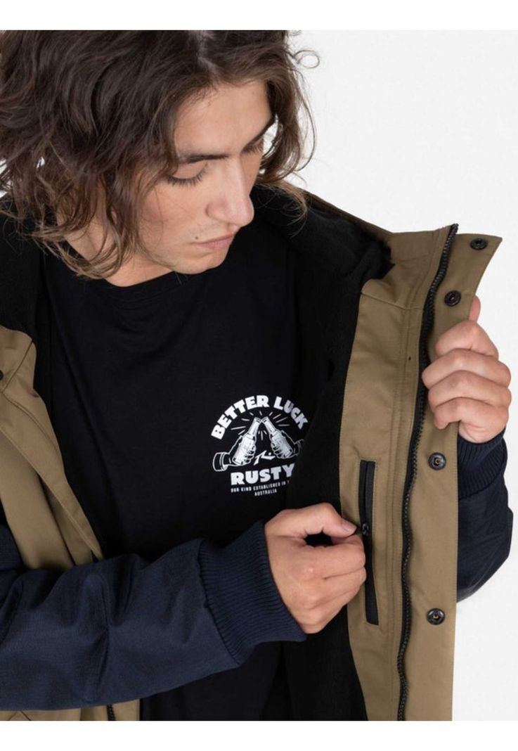 Chaqueta BROWN BOMBER Hombre Café Rusty-4