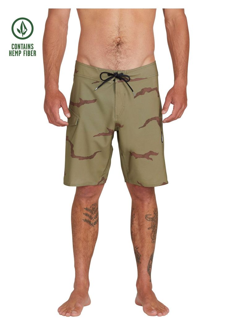 Traje De Baño Microfibra Hombre 7T106-MV21 Verde Volcom-0