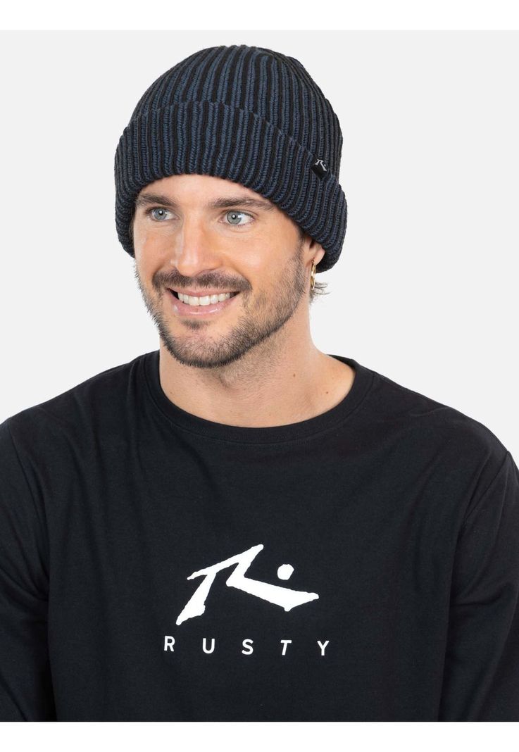 Gorro Original beanie Azul Marino Hombre Rusty-1
