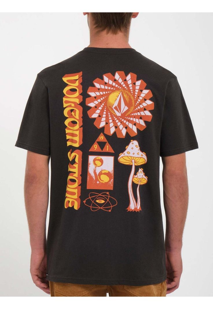 Polera Fty Molchat Sst Negro Hombre Volcom-1