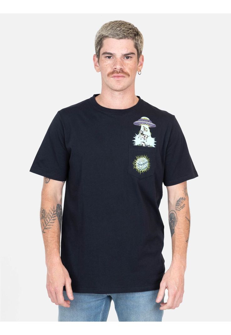 Polera MC Rebelia Negro Hombre Volcom-0