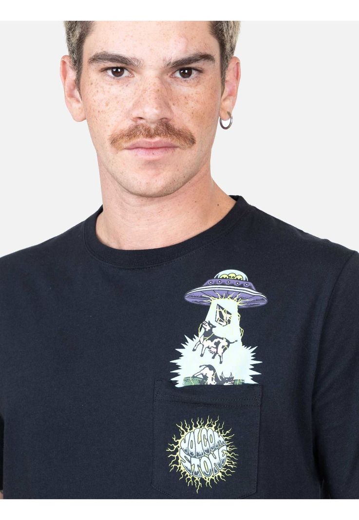 Polera MC Rebelia Negro Hombre Volcom-2