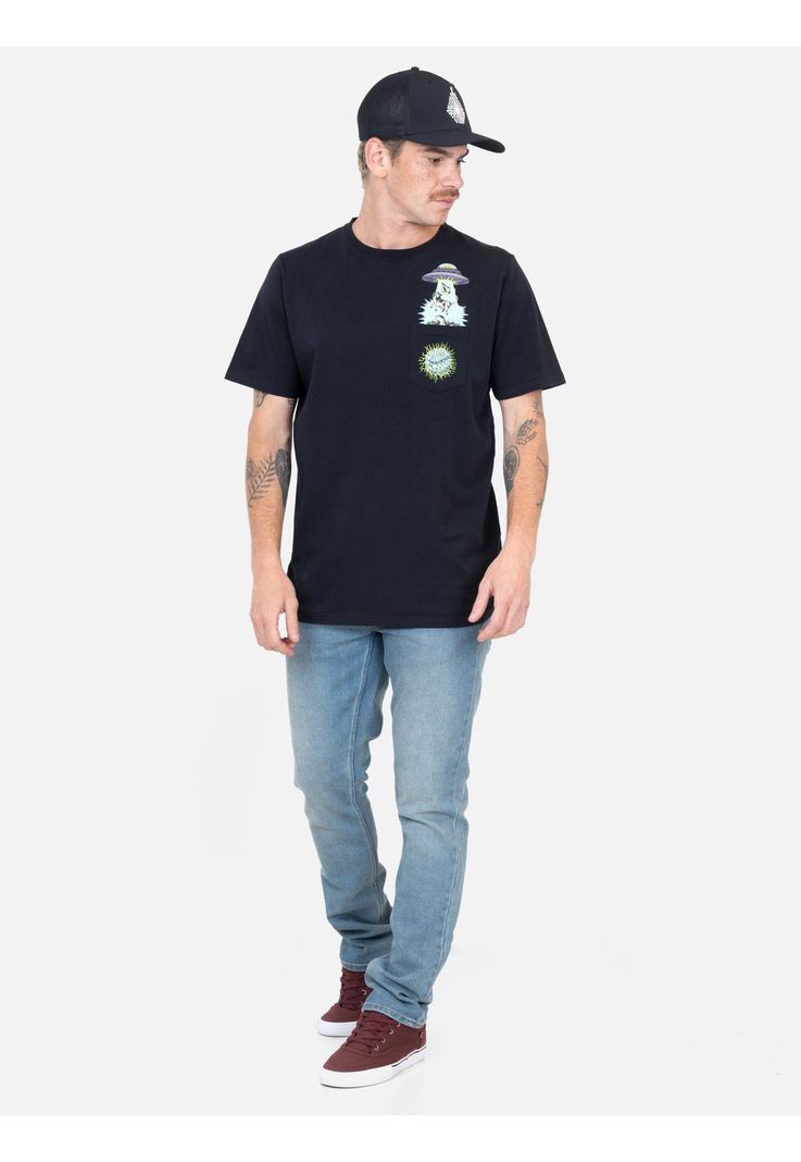 Polera MC Rebelia Negro Hombre Volcom-3