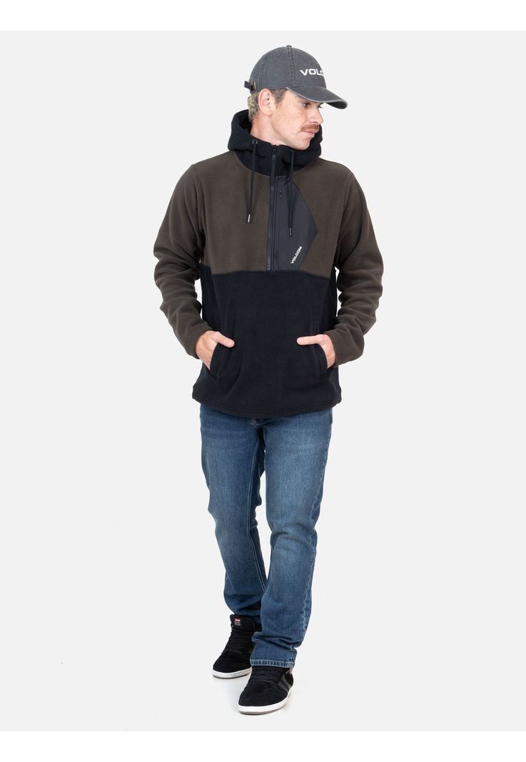 Poleron Tidal Café Hombre Volcom-3