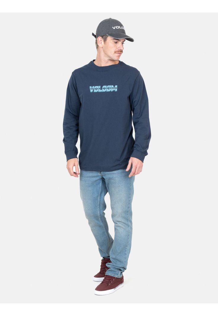 Polera ML Havocore Azul Marino Hombre Volcom-3