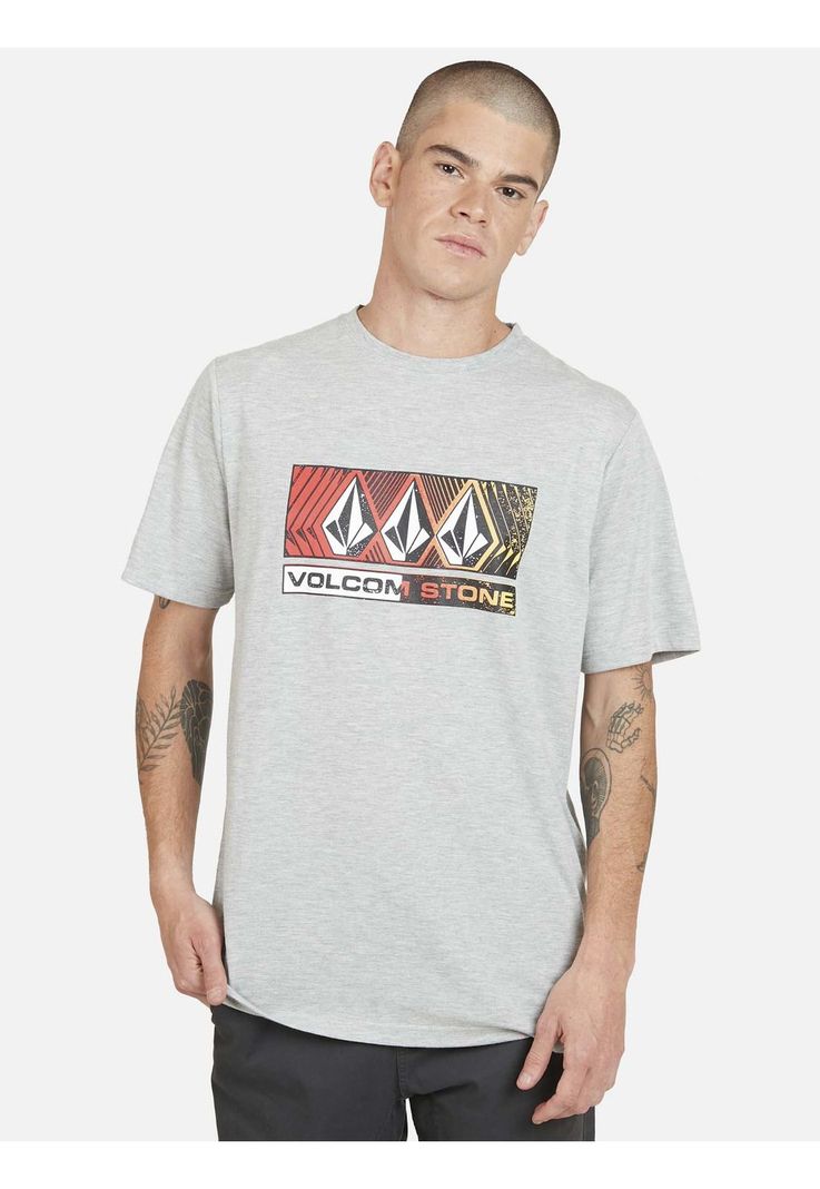 Polera VANISHER S/S TEE Hombre Gris Volcom