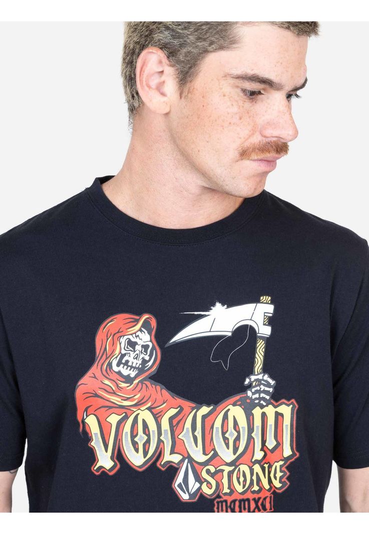 Polera MC Riptidex Negro Hombre Volcom-2