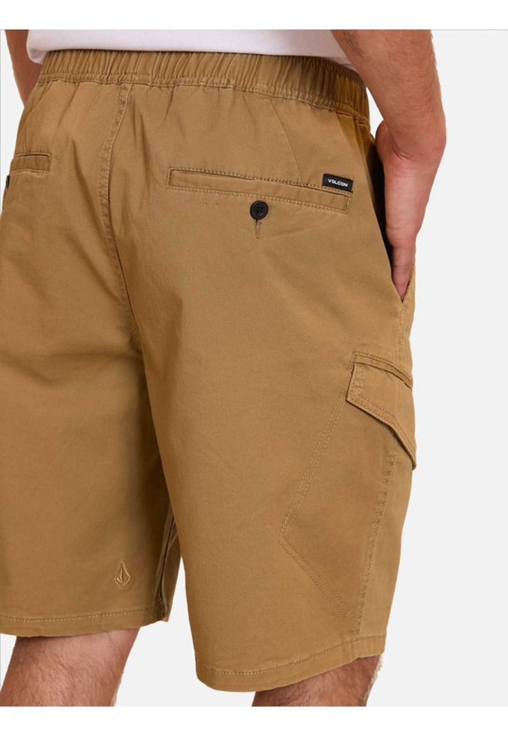 Bermuda Jogger Cargo Beige Hombre Volcom-2