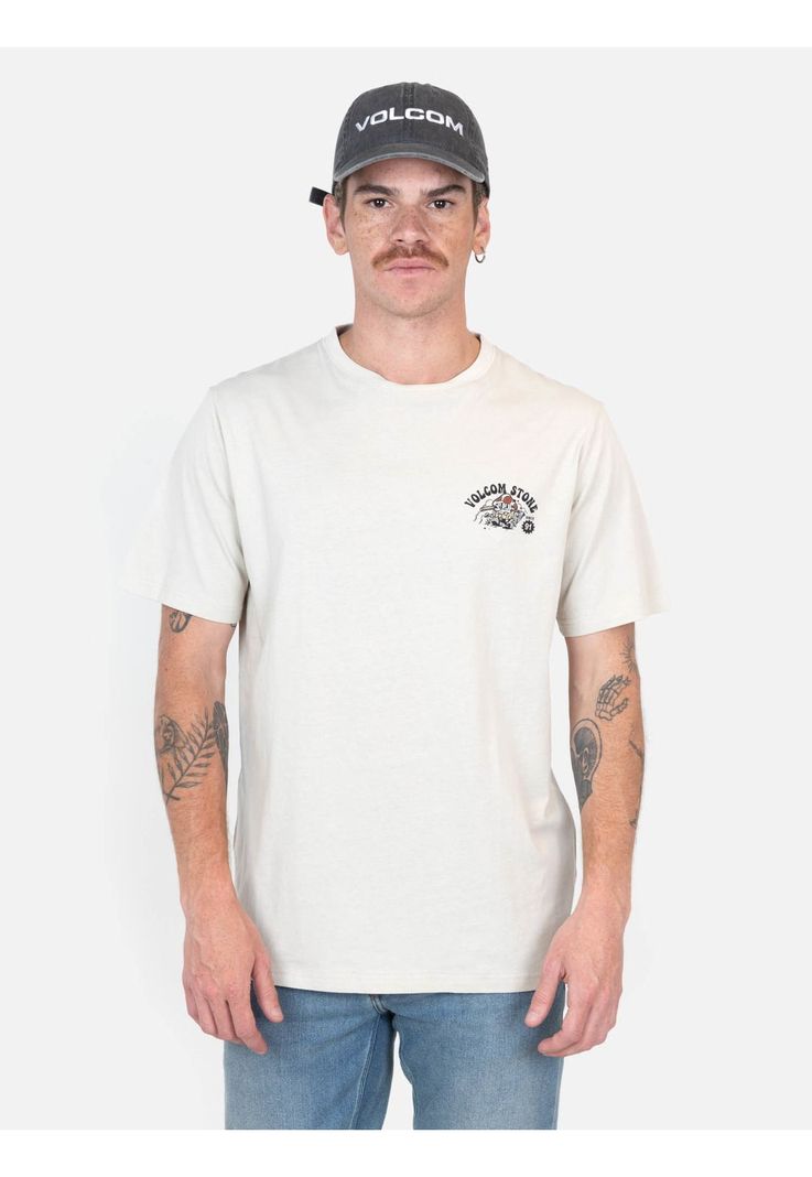 Polera MC Step Off Beige Hombre Volcom-0