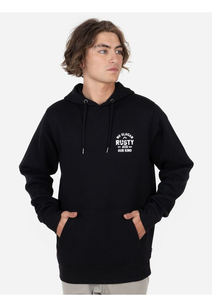 Poleron NO SLOGAN HOODIE Hombre Negro Rusty