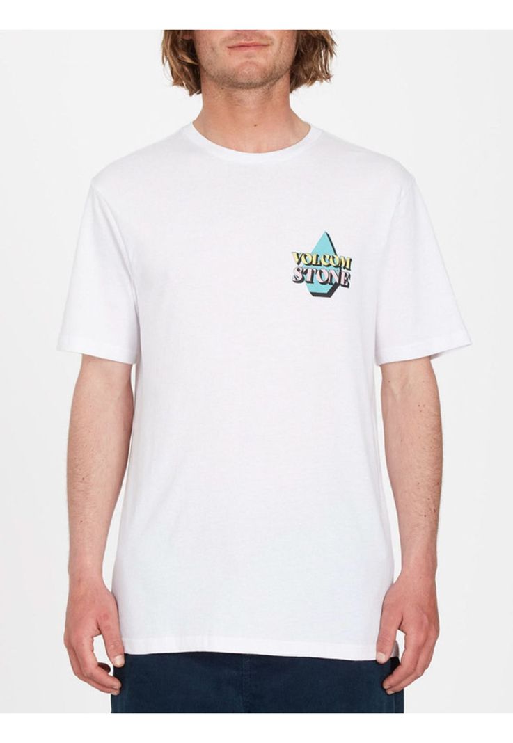 Polera Stript Blanco Hombre Volcom-0