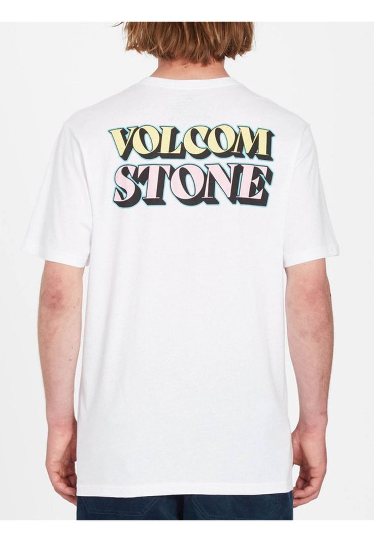 Polera Stript Blanco Hombre Volcom-1