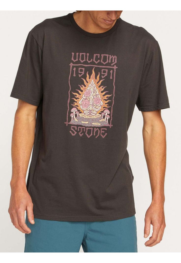 Polera Caged Stone Negro Hombre Volcom-4