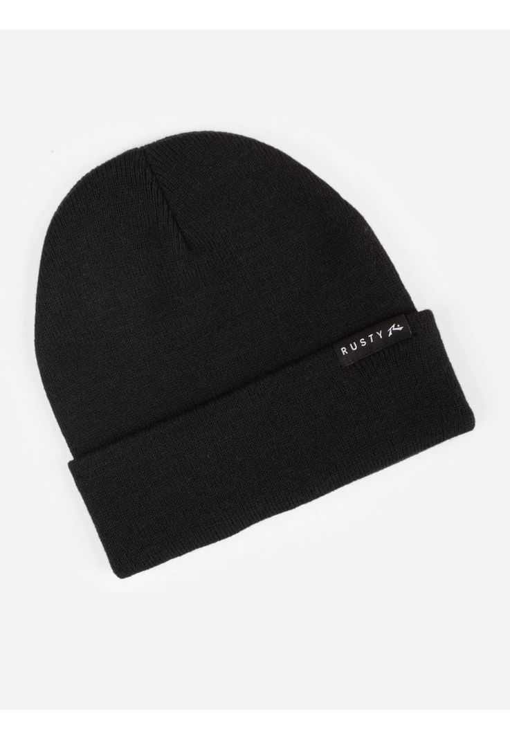 Gorro Solvo beanie Negro Hombre Rusty-2