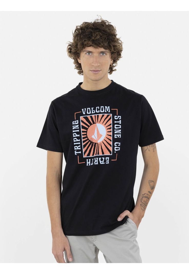Polera SOLEE SS  TEE Hombre Negro Volcom-0