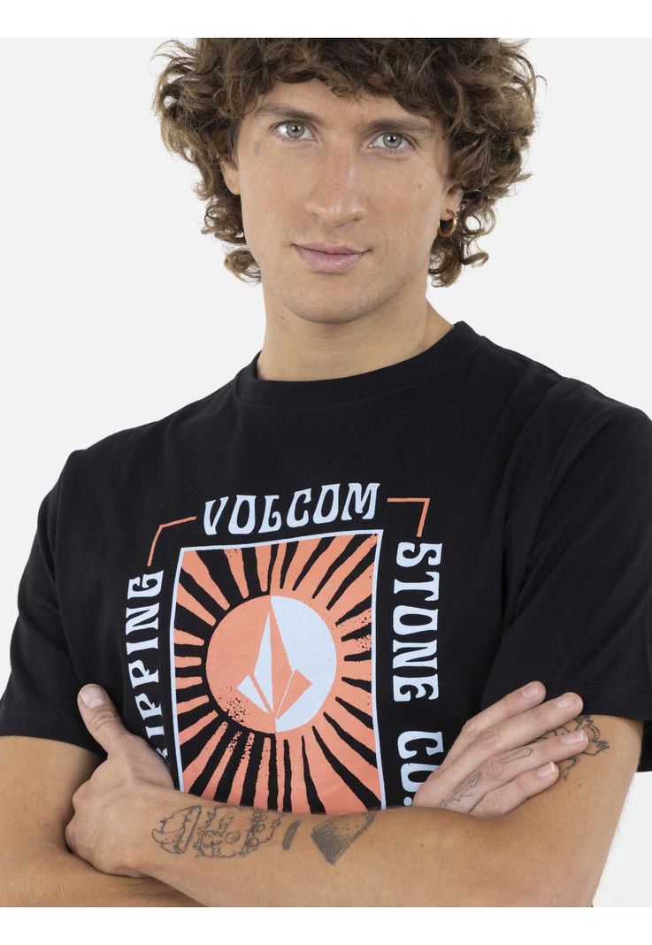 Polera SOLEE SS  TEE Hombre Negro Volcom-2