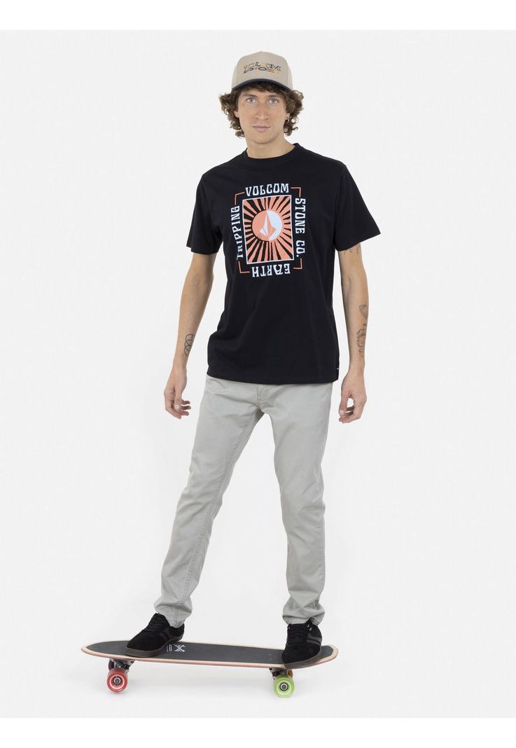 Polera SOLEE SS  TEE Hombre Negro Volcom-3